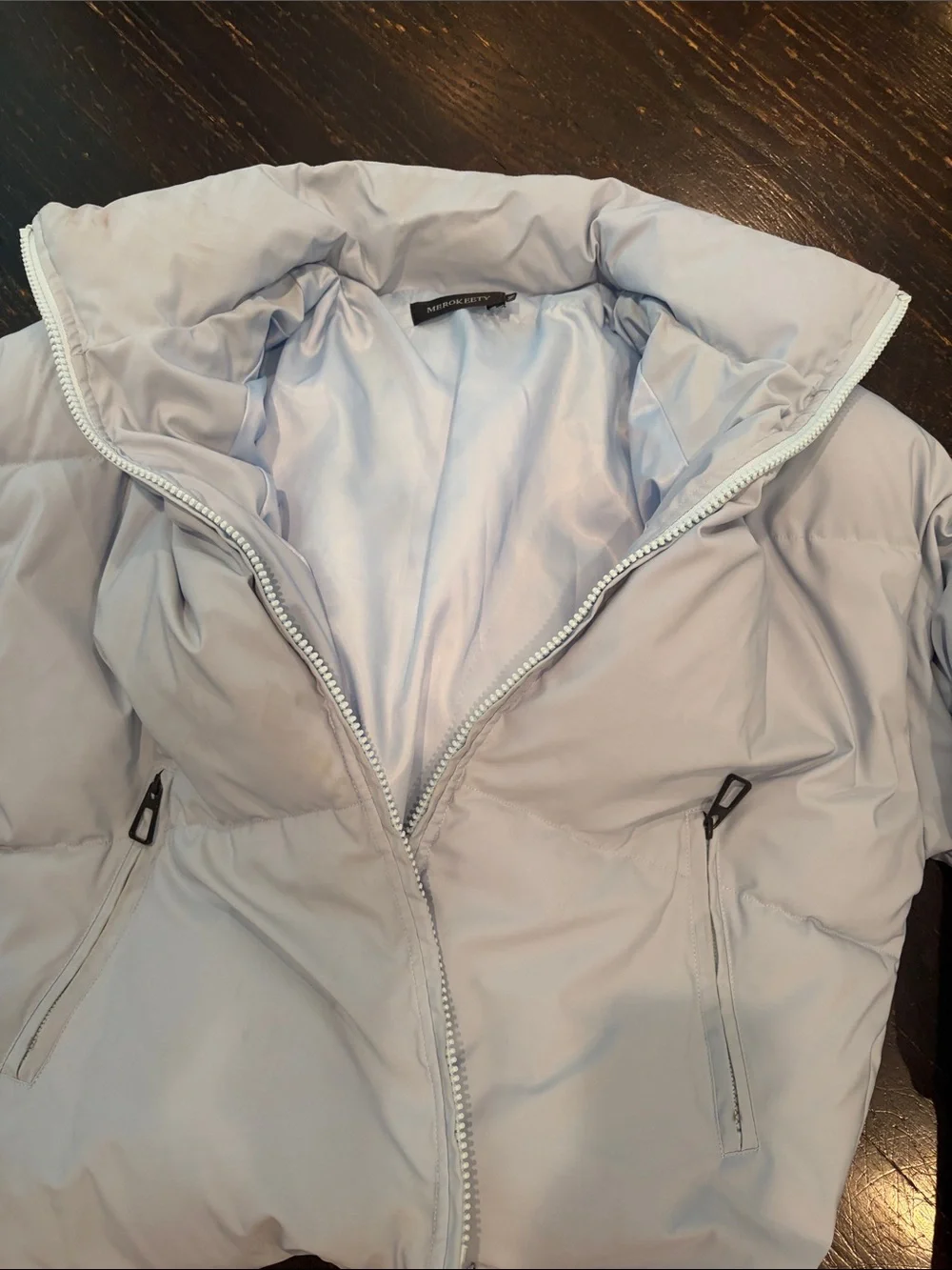 Merokeety light Blue Women's Puffer Jacket